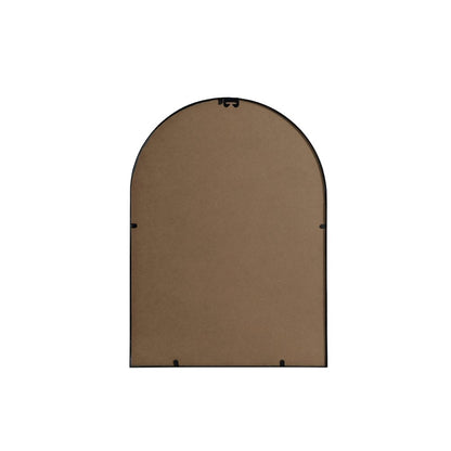 Metal Frame Arch Mirror 22x30 Inch in Black