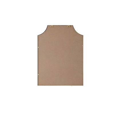 Notched Metal Mirror 27x36 inch in Brass