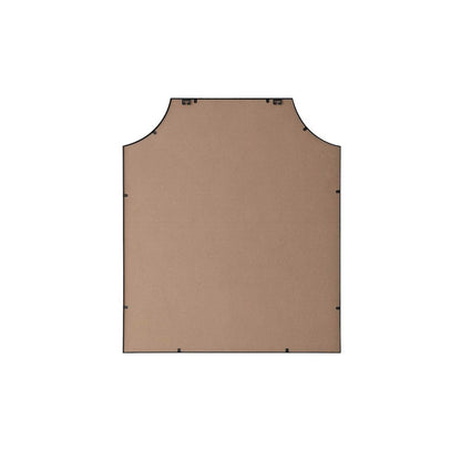 Notched Metal Mirror 36x42 inch in Black