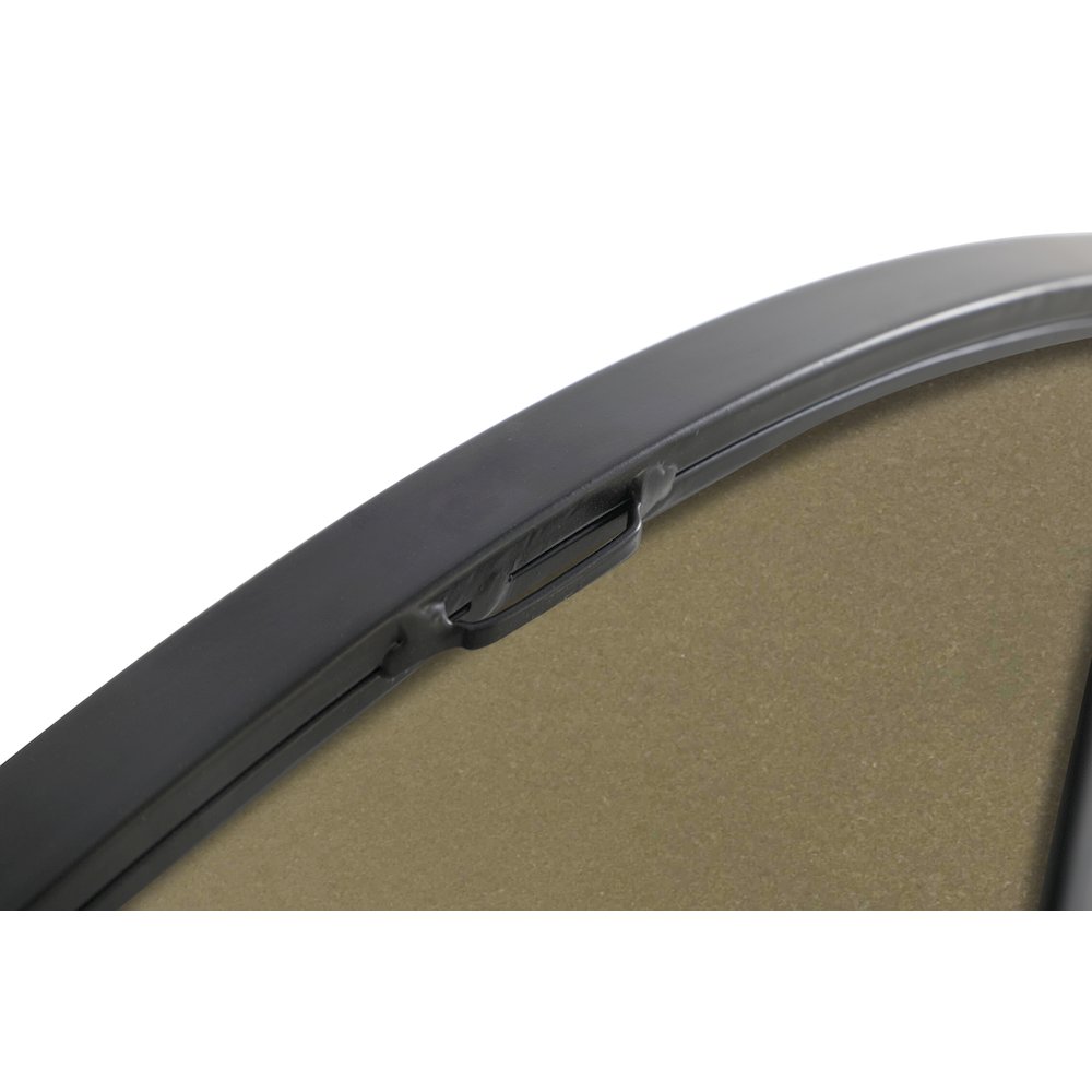 Metal frame Round Mirror 32 inch Black finish