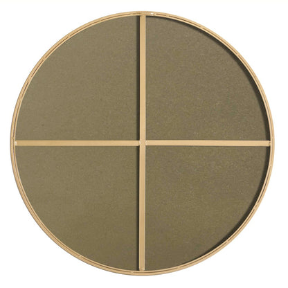 Metal frame Round Mirror 36 inch Brass finish