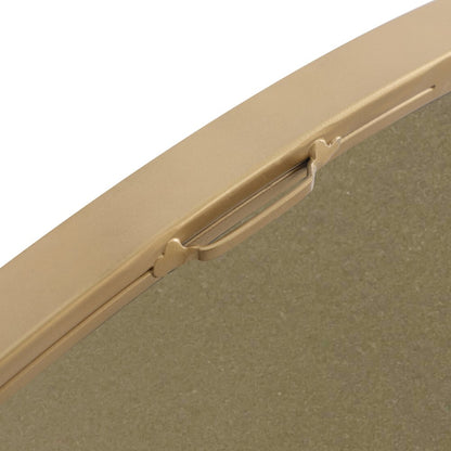 Metal frame Round Mirror 36 inch Brass finish