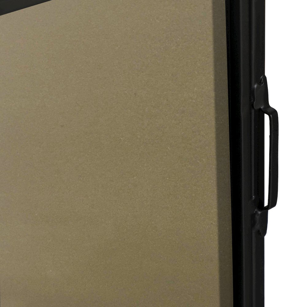 Metal frame Rectangle Mirror 24 inch Black finish