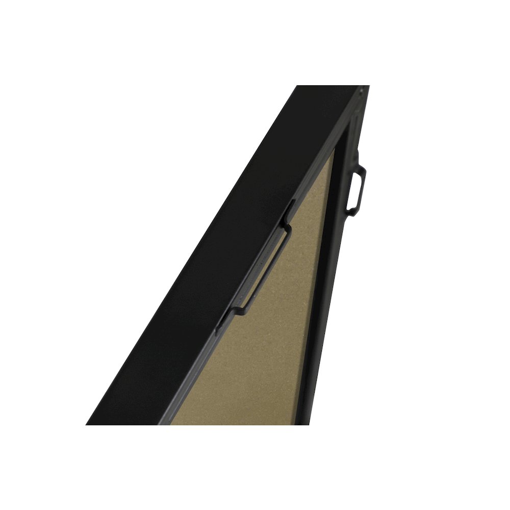Metal frame Rectangle Mirror 28 inch Black