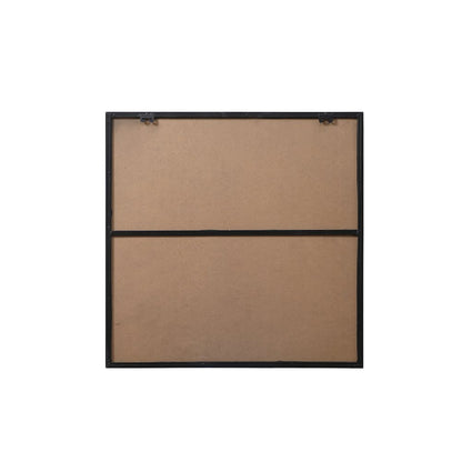 Metal Frame Square Mirror 30 inch in Black