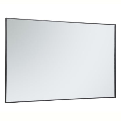 Metal frame rectangle mirror 36 inch in Black