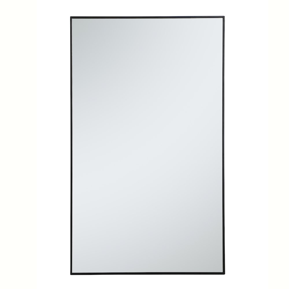 Metal frame rectangle mirror 36 inch in Black