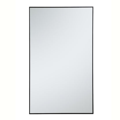 Metal frame rectangle mirror 36 inch in Black