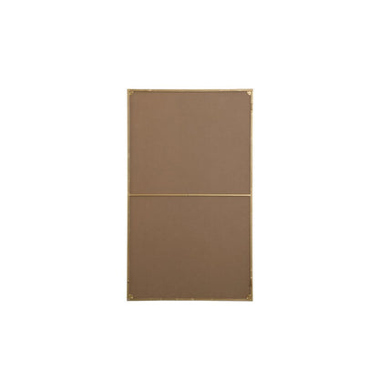 Metal frame rectangle mirror 36 inch in Brass