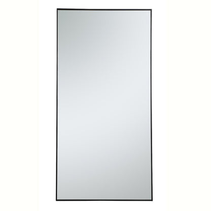 Metal frame rectangle mirror 36 inch in Black