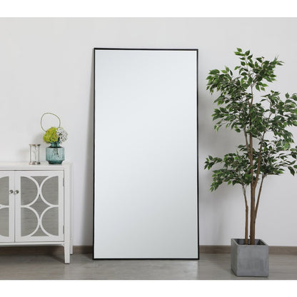 Metal frame rectangle mirror 36 inch in Black