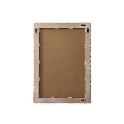 Rectangle Cornhusk Mirror 30x42 in Linen White