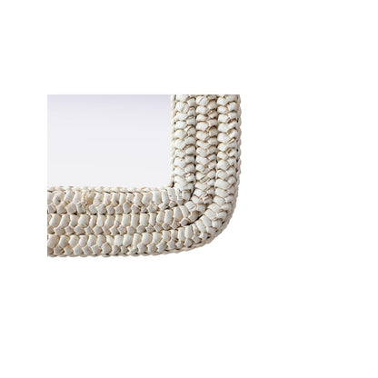 Arch Cornhusk Mirror 24x36 in Linen White