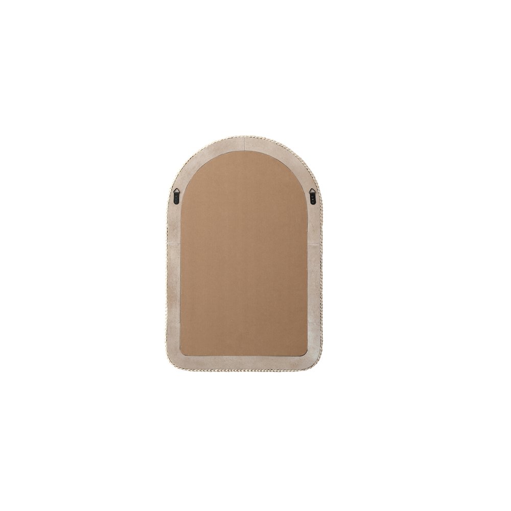Arch Cornhusk Mirror 24x36 in Linen White