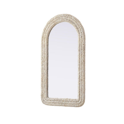 Arch Cornhusk Mirror 24x42 in Linen White