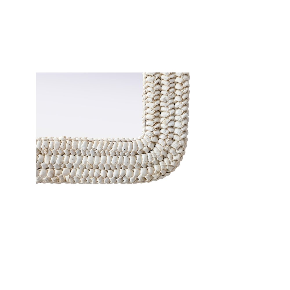 Arch Cornhusk Mirror 24x42 in Linen White