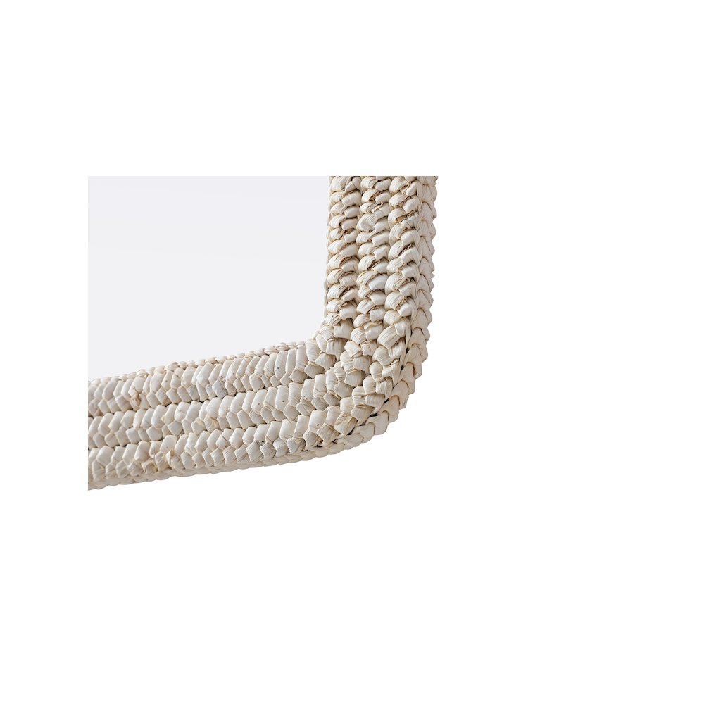 Arch Cornhusk Mirror 24x42 in Linen White