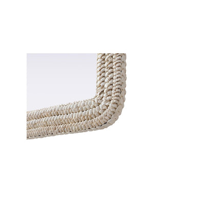 Arch Cornhusk Mirror 27x36 in Linen White