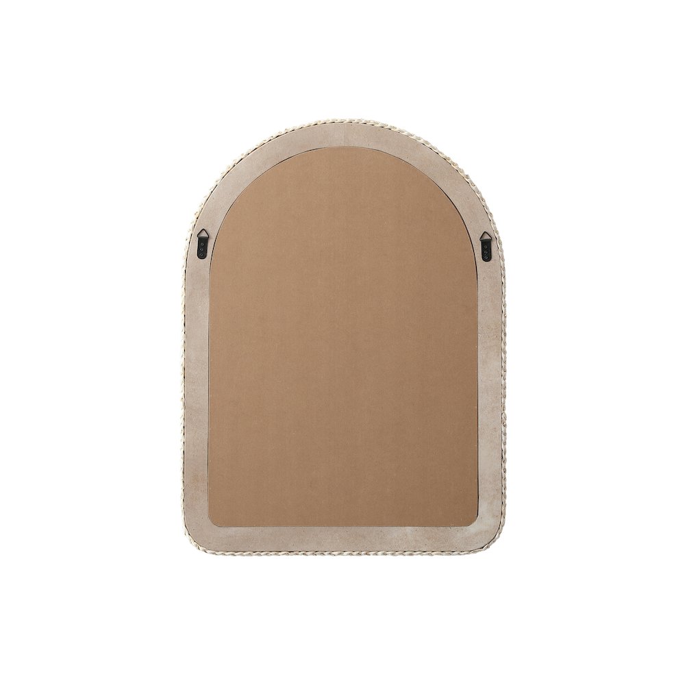 Arch Cornhusk Mirror 27x36 in Linen White