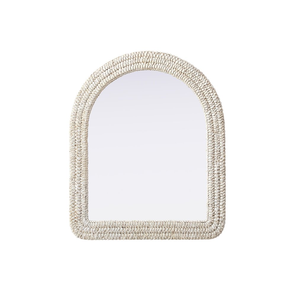 Arch Cornhusk Mirror 30x36 in Linen White
