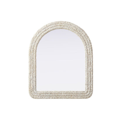 Arch Cornhusk Mirror 30x36 in Linen White