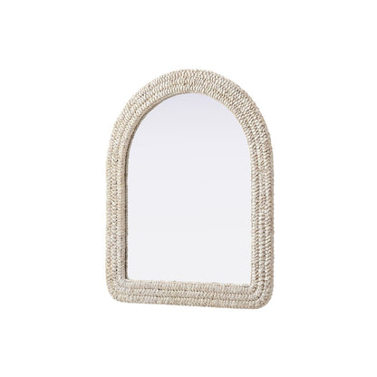 Arch Cornhusk Mirror 30x36 in Linen White