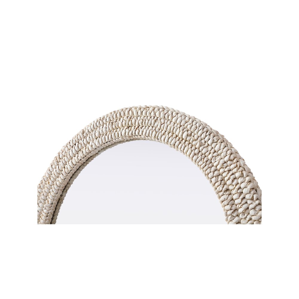 Arch Cornhusk Mirror 30x36 in Linen White