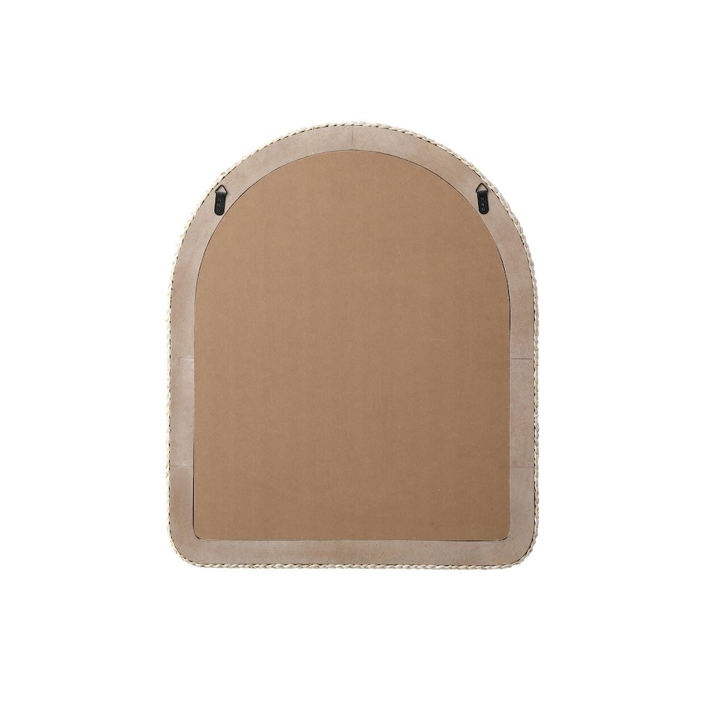 Arch Cornhusk Mirror 30x36 in Linen White