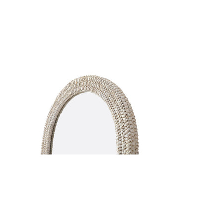 Arch Cornhusk Mirror 30x42 in Linen White
