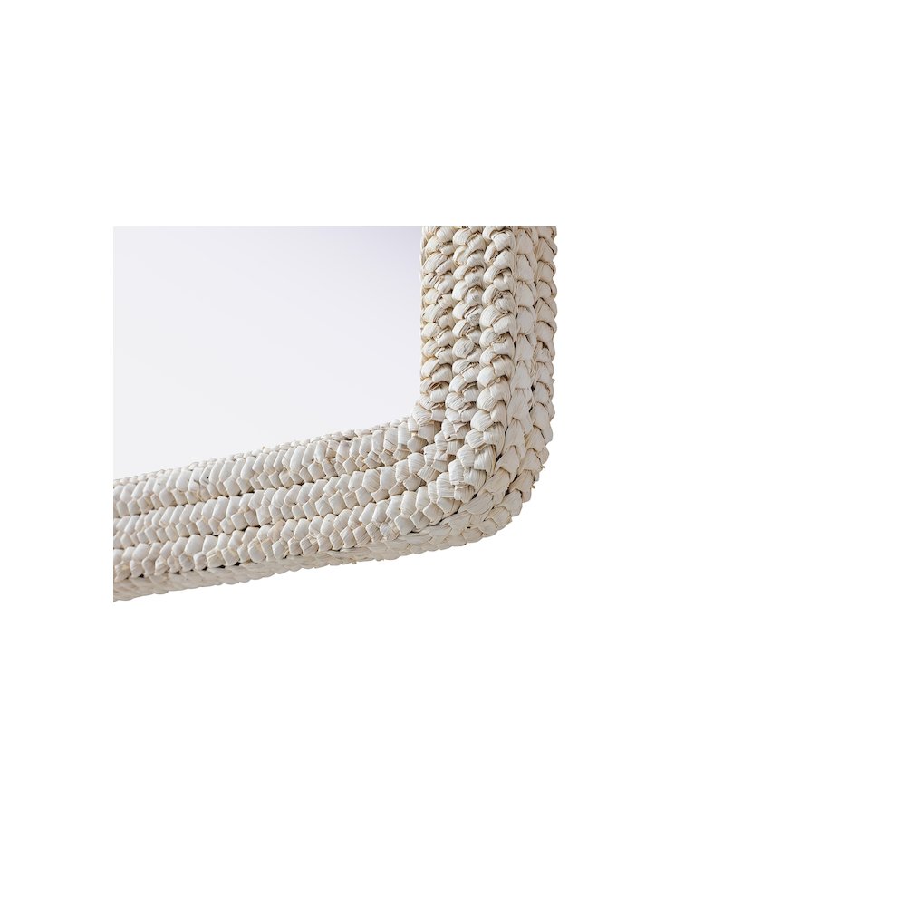 Arch Cornhusk Mirror 30x42 in Linen White