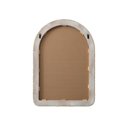 Arch Cornhusk Mirror 30x42 in Linen White