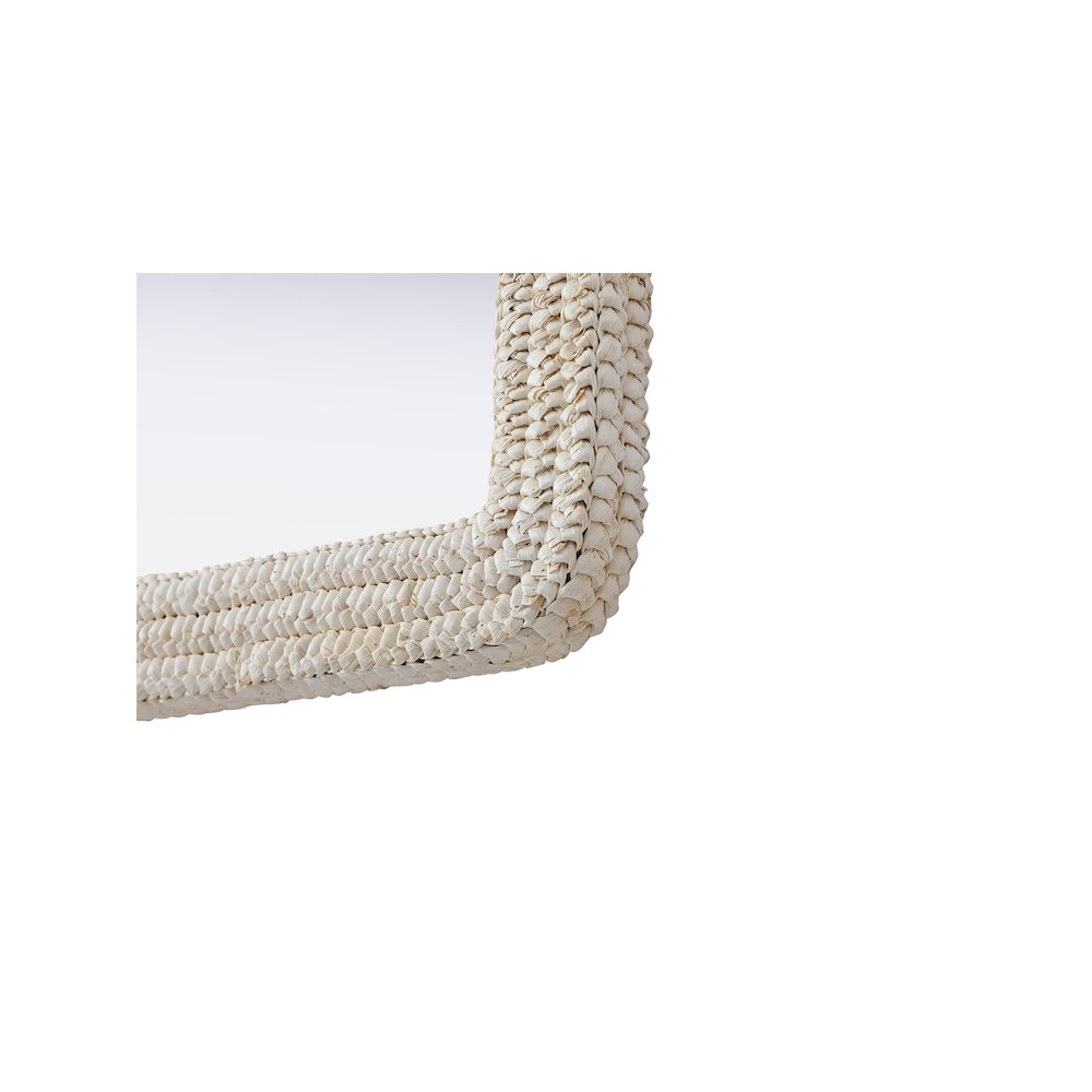 Arch Cornhusk Mirror 36x42 in Linen White