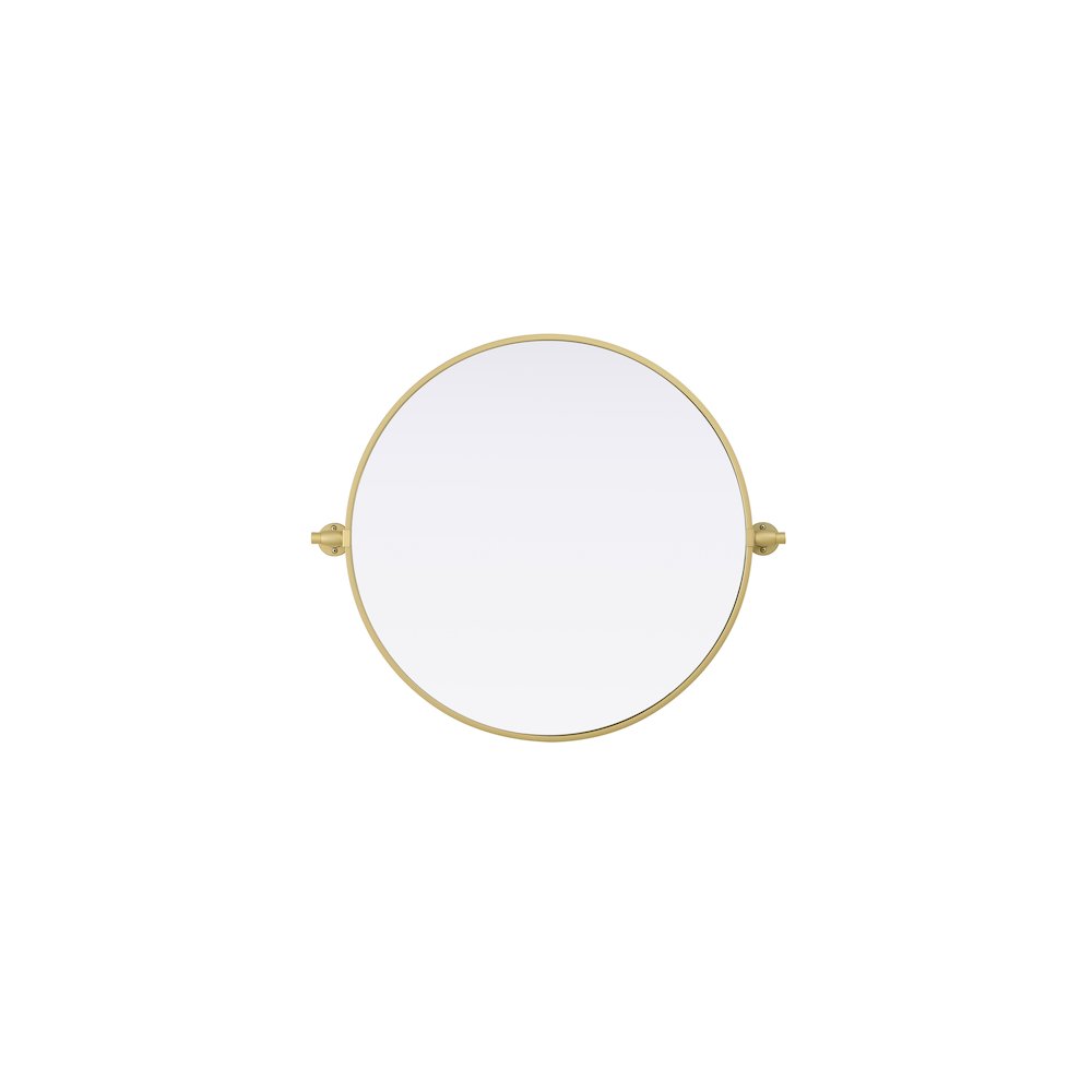 Amoura 24X24 Pivot Mirror In Brass