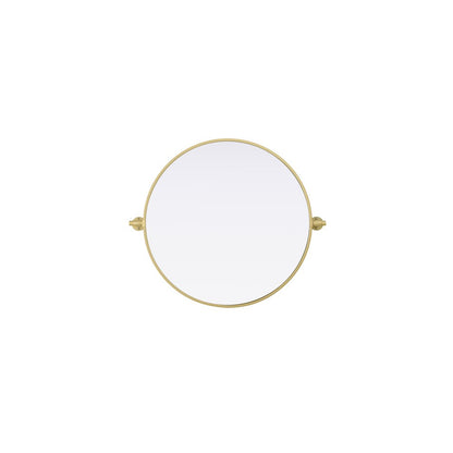 Amoura 24X24 Pivot Mirror In Brass