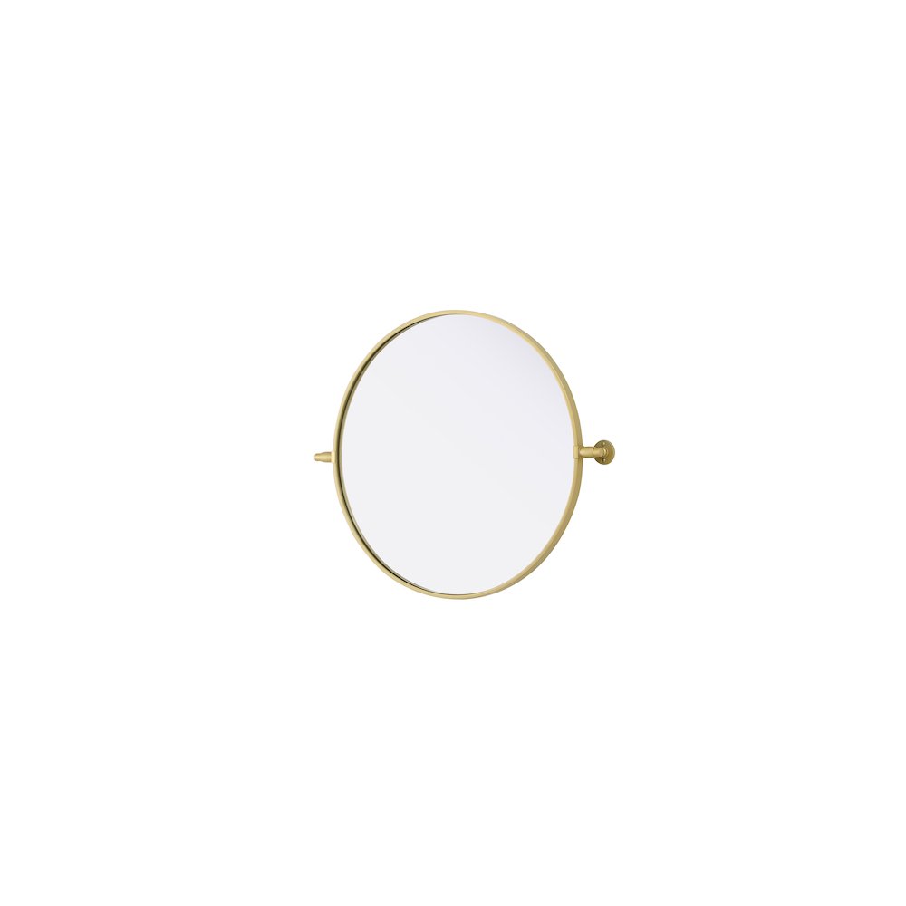 Amoura 24X24 Pivot Mirror In Brass