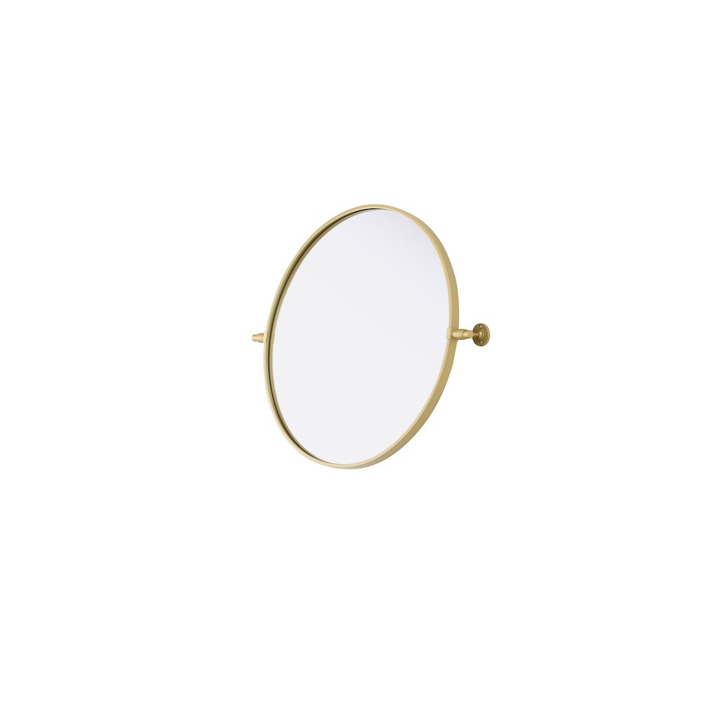 Amoura 24X24 Pivot Mirror In Brass