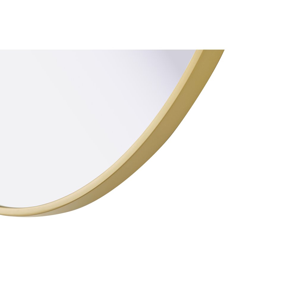 Amoura 24X24 Pivot Mirror In Brass