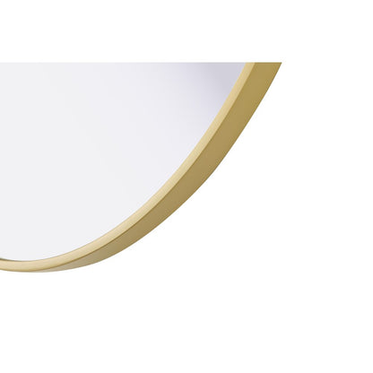 Amoura 24X24 Pivot Mirror In Brass