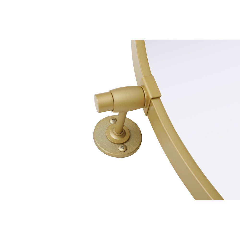 Amoura 24X24 Pivot Mirror In Brass