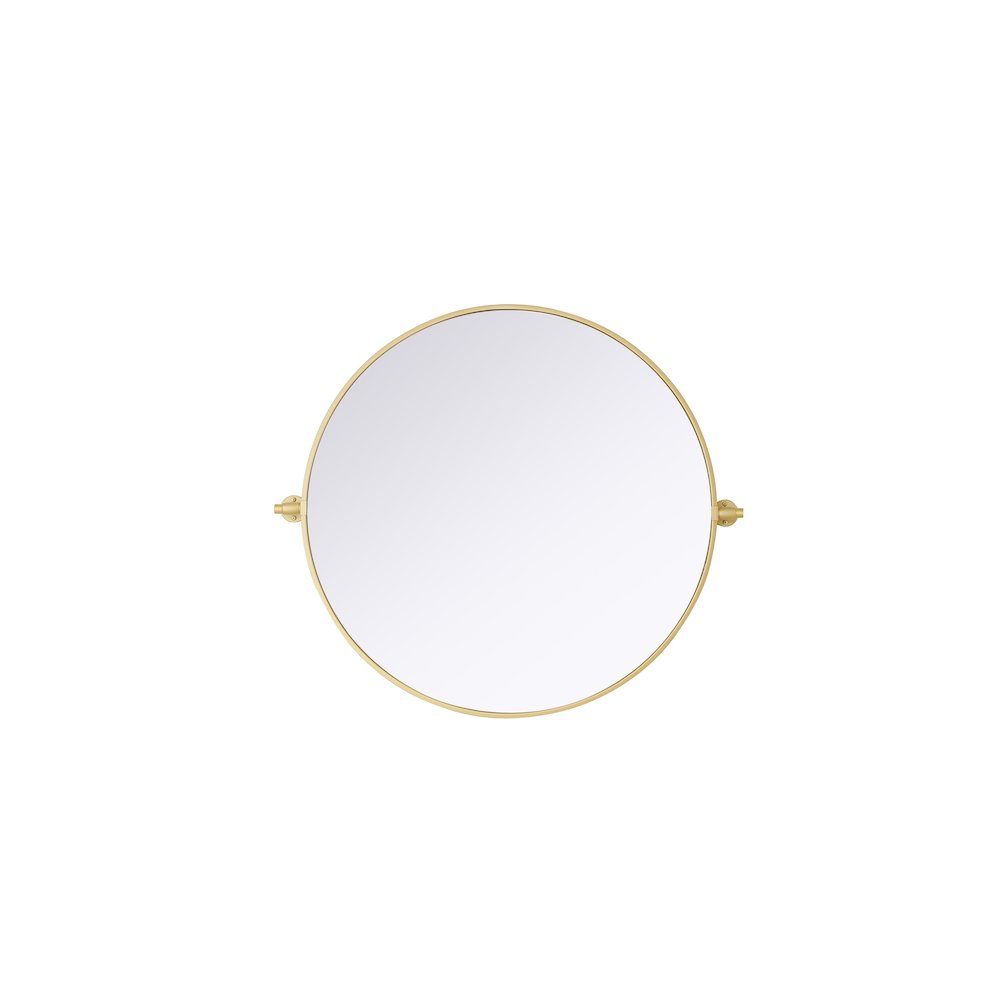 Amoura 30X30 Pivot Mirror In Brass