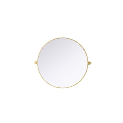 Amoura 30X30 Pivot Mirror In Brass