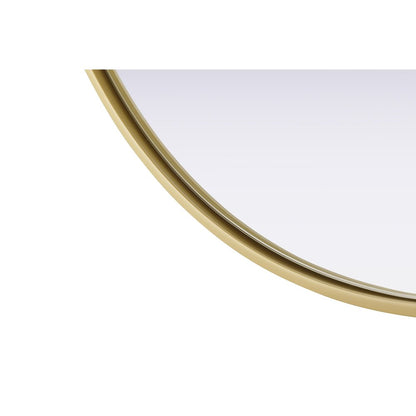 Amoura 30X30 Pivot Mirror In Brass