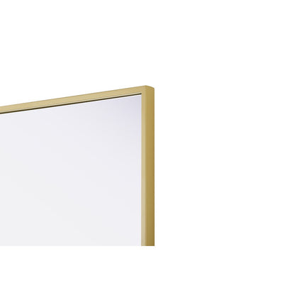 Amoura 24X30 Pivot Mirror In Brass