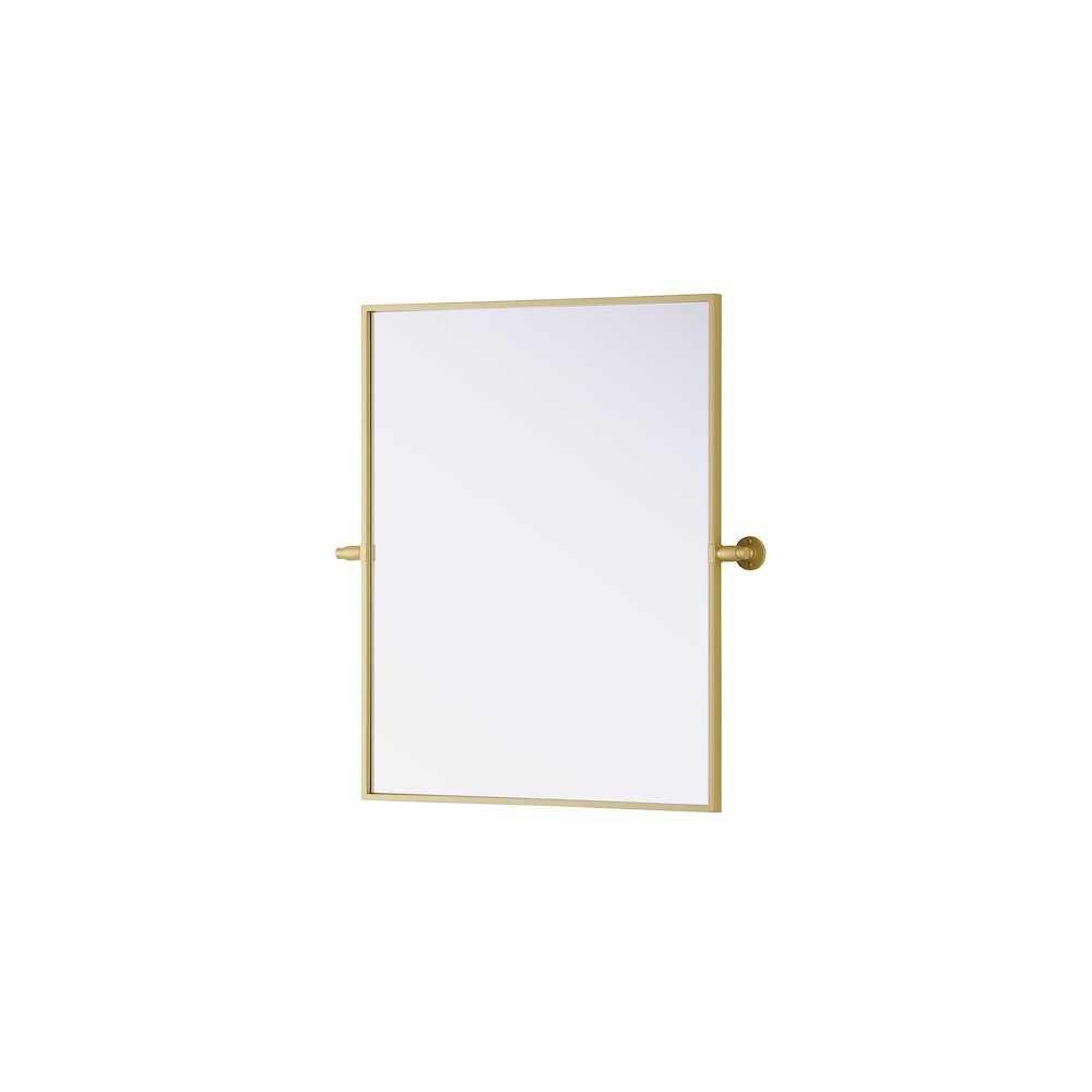 Amoura 24X30 Pivot Mirror In Brass