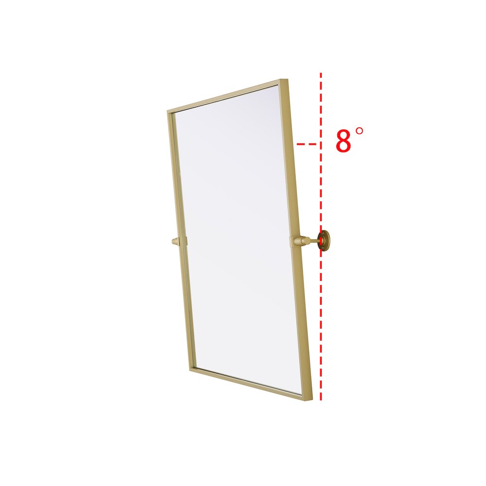 Amoura 24X30 Pivot Mirror In Brass