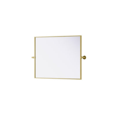 Amoura 24X30 Pivot Mirror In Brass