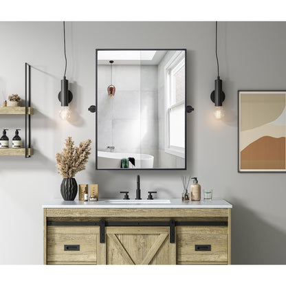 Amoura 24X32 Pivot Mirror In Black