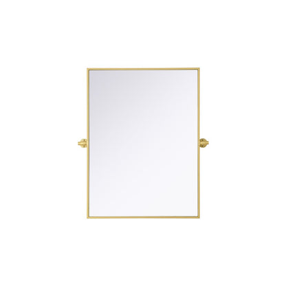Amoura 24X32 Pivot Mirror In Brass