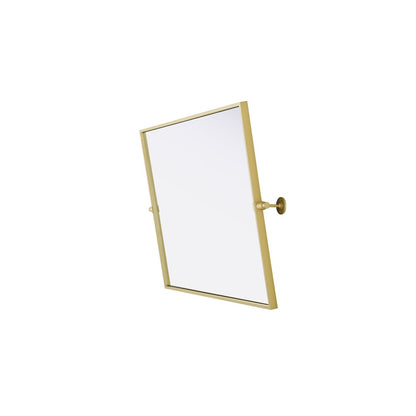 Amoura 24X32 Pivot Mirror In Brass