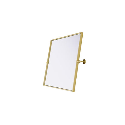 Amoura 24X32 Pivot Mirror In Brass